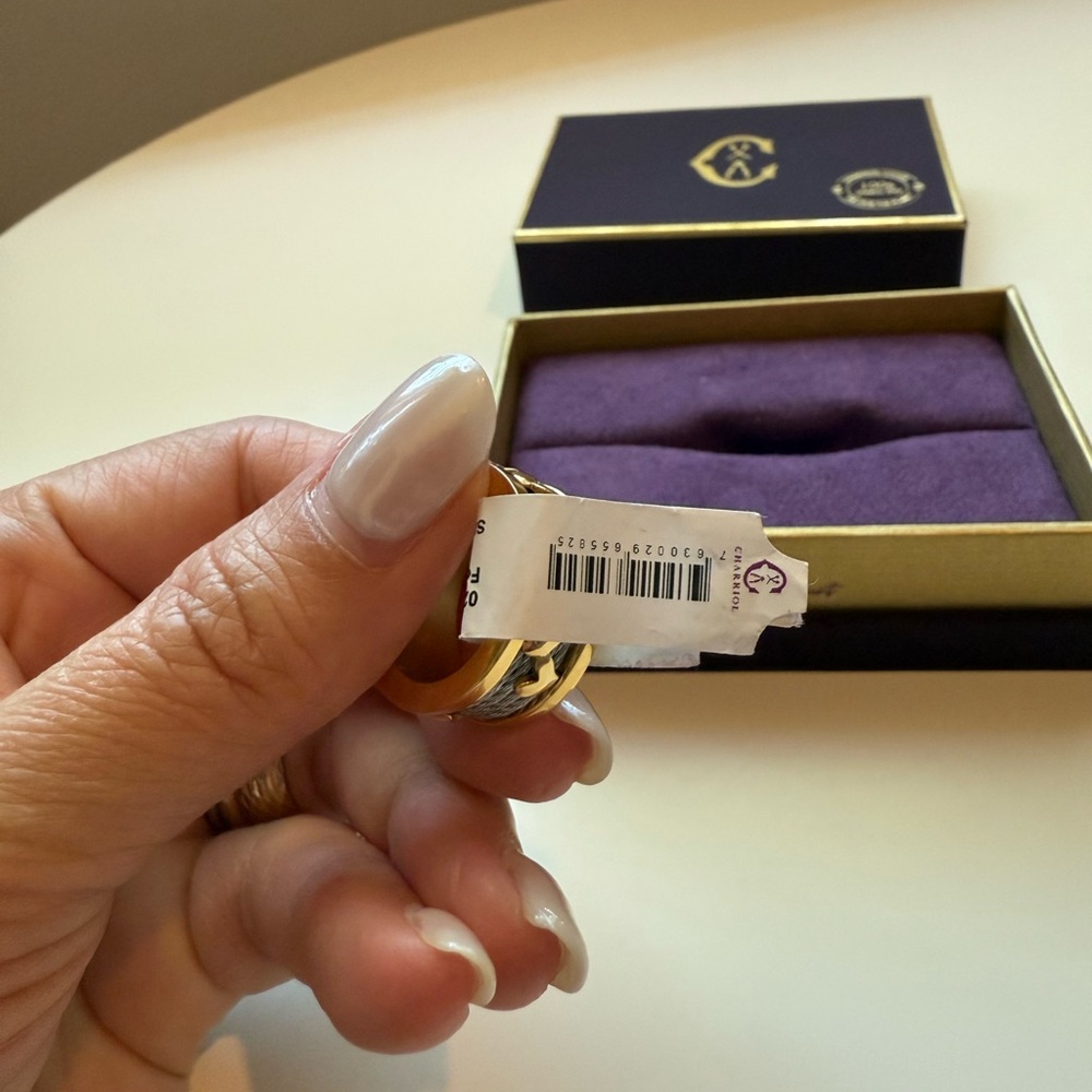 Charriol Geneva Forever Love Heart Ring US 6 3/4 - Picture 5 of 5